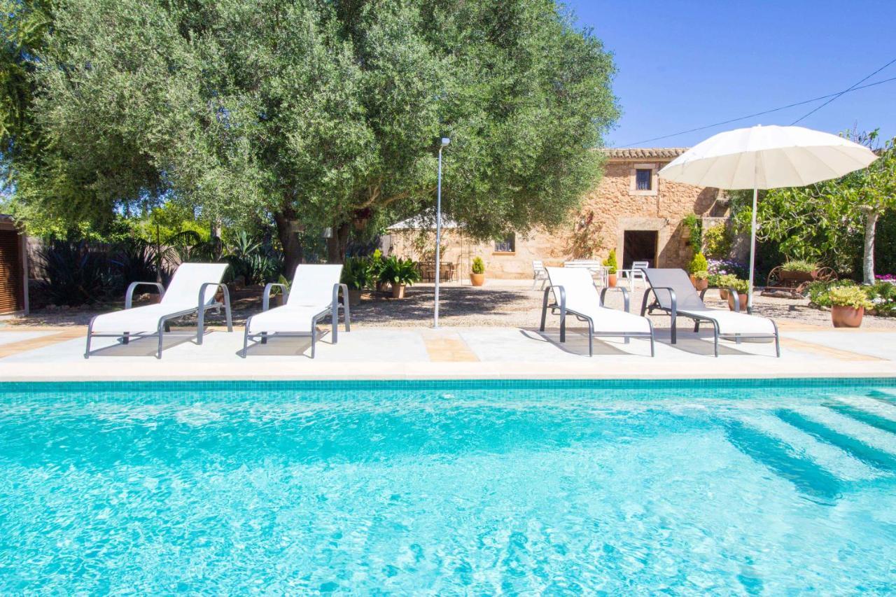 Preciosa Finca Rustica Con A/C Y Piscina Exclusiva Algaida  Exterior foto
